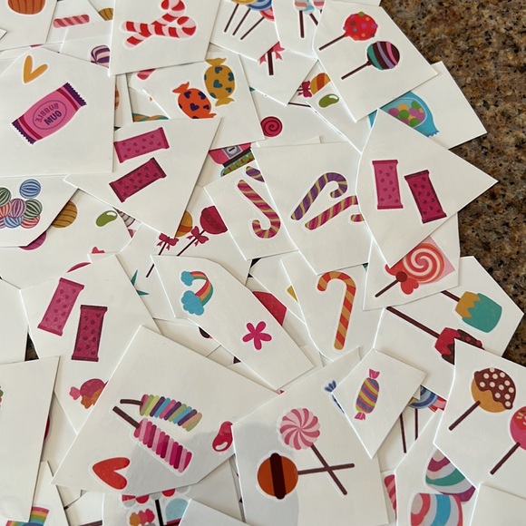 24 Sheets Candyland Temporary Tattoos, Birthday Decorations / Party Favors - Picture 9 of 10